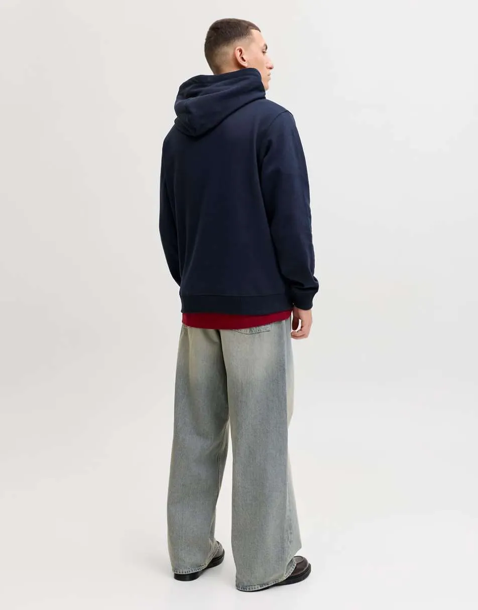 Jack & Jones Hoodie in sky captain