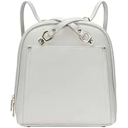 MMS Brands Miztique The Daisy Convertible Backpack Purse for Women (Bone) | Soft Vegan Leather Shoulder Strap Bag or Convertible Backpack | 10.5in x 4in x 11.5in |
