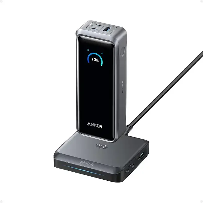 Anker Prime Power Bank, 26,250mAh 300W with Fast Charging Base