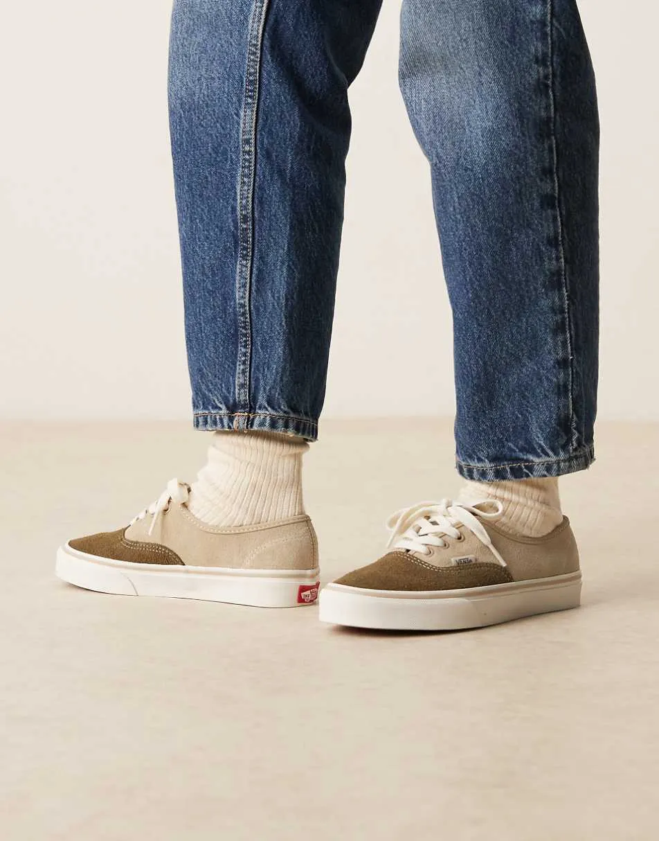 Vans Authentic trainers in two tone brown