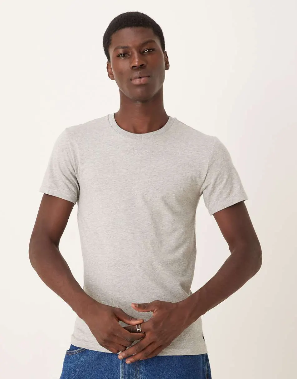 Polo Ralph Lauren 2 pack icon logo lounge t-shirt in grey marl