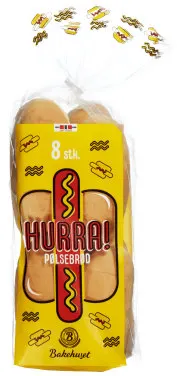 Pølsebrød Hurra