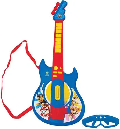 PAT'PATROUILLE - GUITARE ELECTRONIQUE LUMINEUSE AVEC LUNETTES EQUIPEES D'UN MICRO