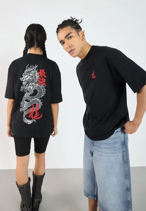 UNISEX - T-shirts med print - true black