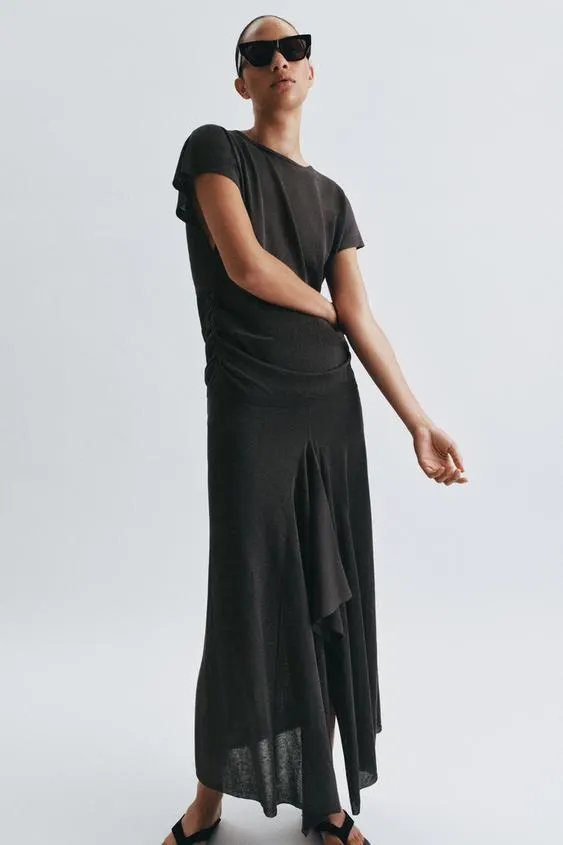 KNIT MIDI SKIRT