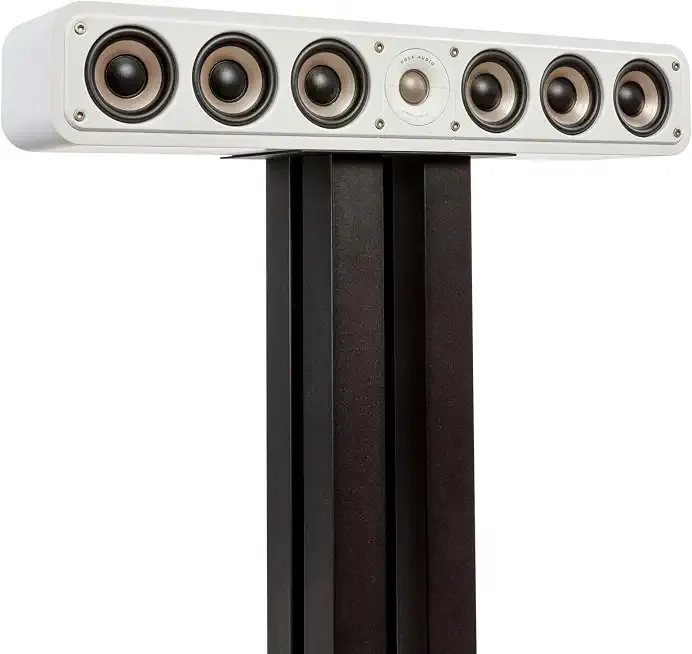 Polk Audio Signature Elite ES35 Slim Center Channel Speaker Elegant White | Hi-Res Audio Certified, Dolby Atmos & DTS:X Compatible, 1" Tweeter & (6) 3" Woofers, Dual Power Port for Effortless Bass