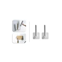 2 x Tissue Hanger Storage Rack Towel Holder Shelf Adhesive Organiser