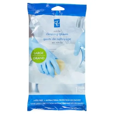 Large Nitrile Cleaning Gloves