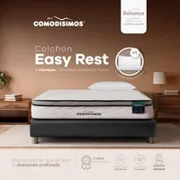 Colchón Easy Rest Semifirme 90x190 + 1 Almohada Sensación Pluma Comodisimos