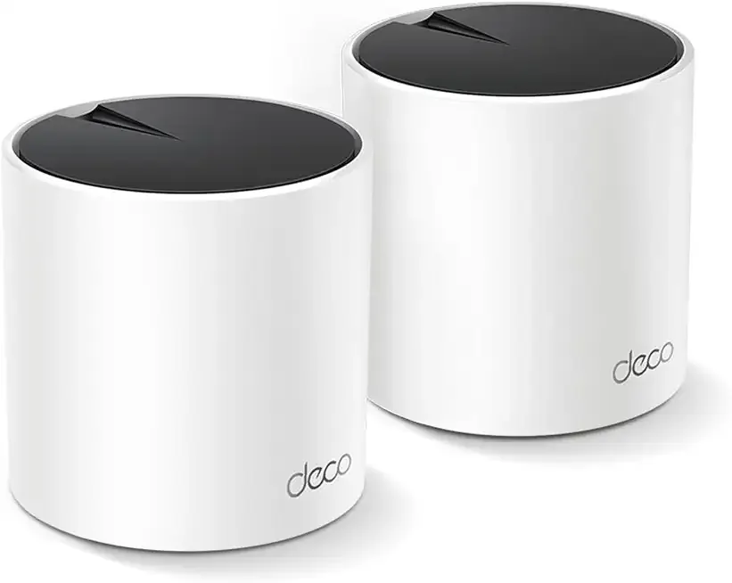 Deco X55 AX3000 WiFi 6 Mesh System - Covers up to 4500 Sq.Ft, Replaces Wireless Router and Extender, 3 Gigabit Ports per Unit, Supports Ethernet Backhaul, Deco X55(2-Pack)