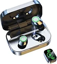 Wireless Bluetooth Headset, 5.4 Bluetooth in-Ear HiFi Stereo Headset, LED Power Display Waterproof Touch, mini Headset Noise Reduction Earbuds Suitable for Daily Sports, Travel and Calls,