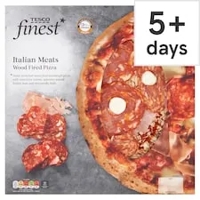 Tesco Finest Italian Meats Wdfired Pizza 510G