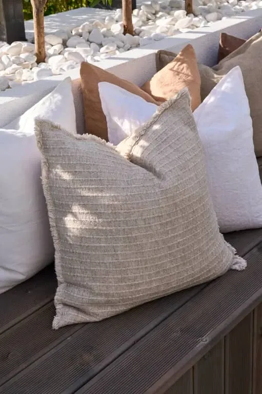 Cora putetrekk Linblanding 50x50cm Beige