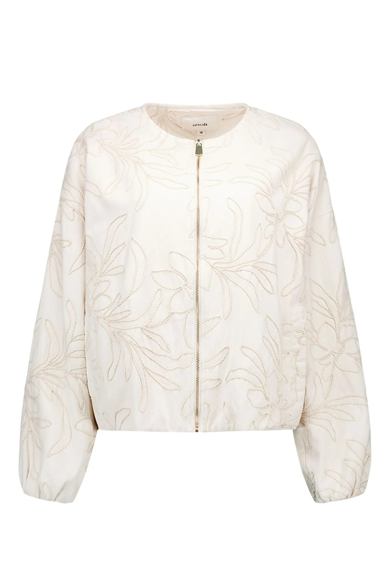 Ecru jasje met borduursels