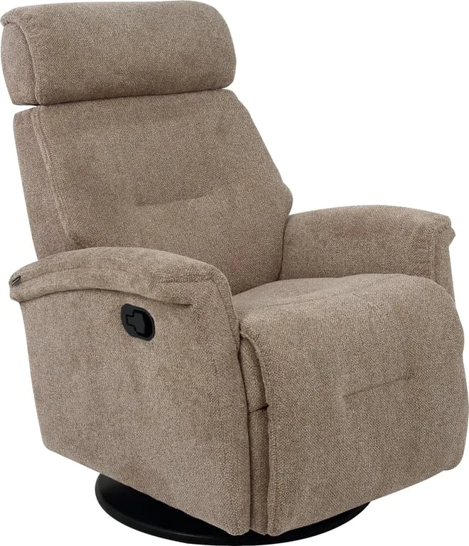 Hjellegjerde Roma recliner Manuell, stoff Maldino Brown