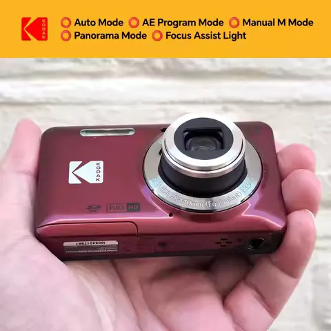 Original KODAK PIXPRO FZ55 Digital Camera 16MP 5X Zoom 1080P Vlogging Compact Point & Shoot with 32GB SD Card Case Gift Kit
