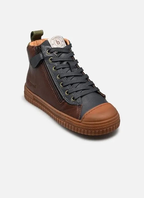 Hoge sneakers Ryan jongens bruin