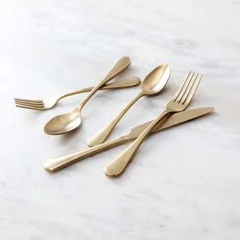 Fortessa Ellsie Antiqued Champagne 20-piece Place Setting