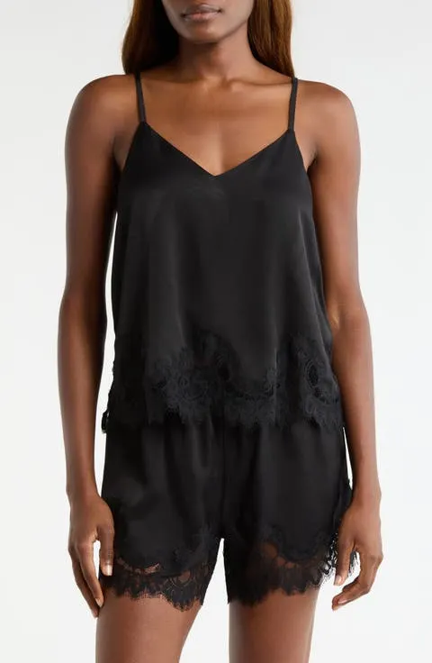Nordstrom Midnight Lace Trim Camisole & Shorts
