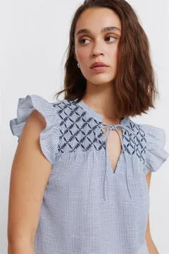 Blusa volantes plumeti