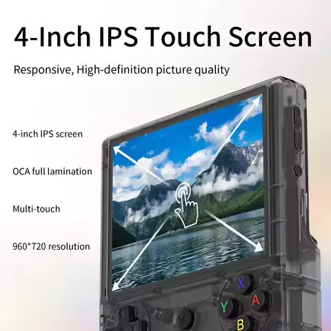 Anbernic RG 406V Retro Handheld Games Console 4"IPS Multi-touch WIFI RGB Ligh 3D Hall Joystick 5500mAh RG406V Video Games Player