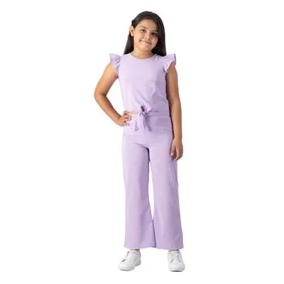 Conjunto Fantastic Niña Blusa Con Olánes Y Pantalón Recto