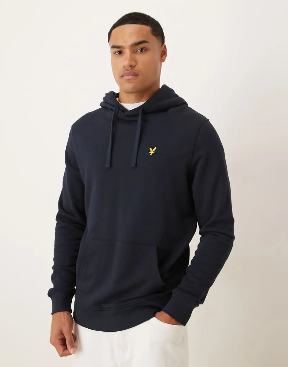 Lyle & Scott pullover hoodie in dark navy