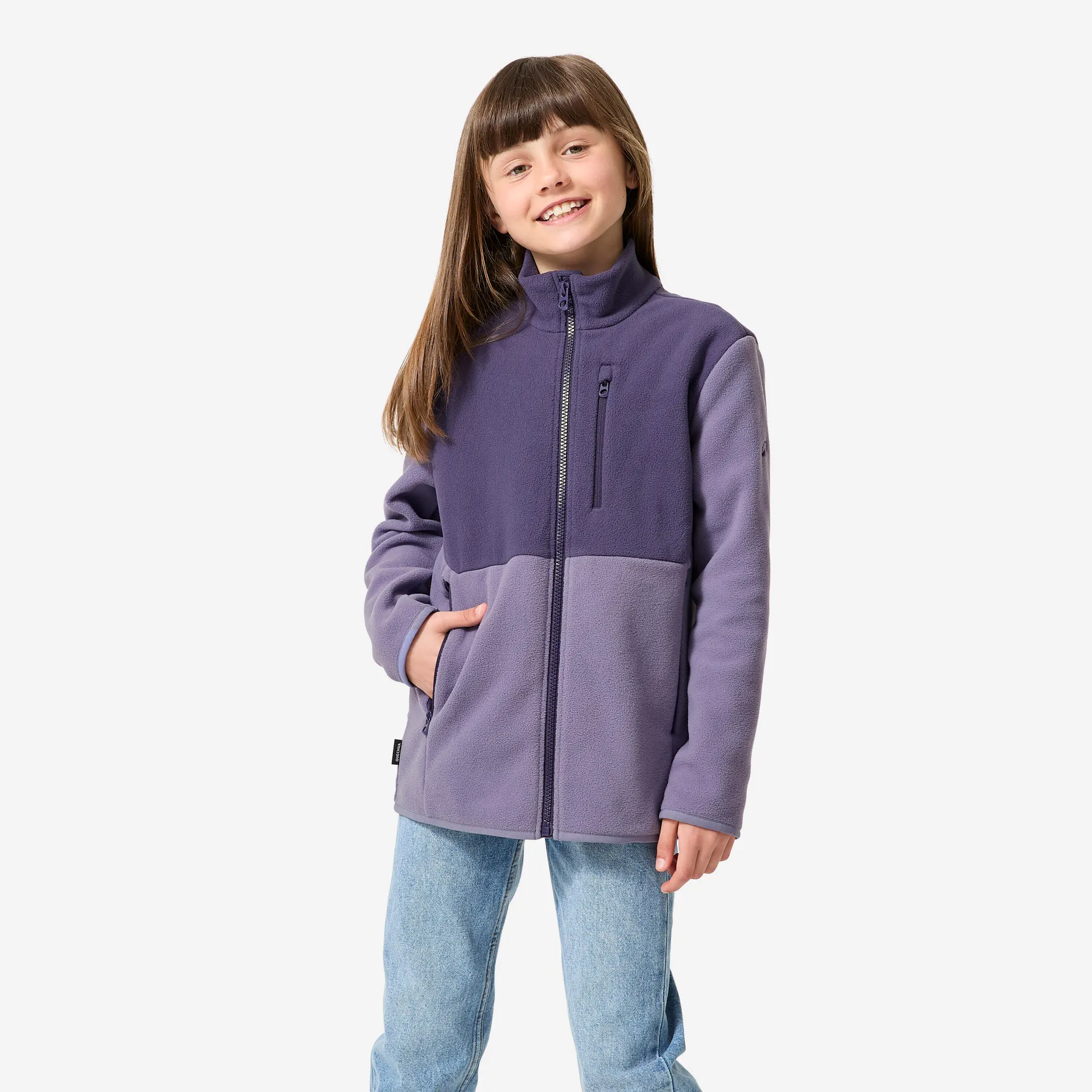 QUECHUA Dětská turistická fleecová mikina MH500 7–15 let