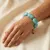 Armband in edelstaal, grote kralen