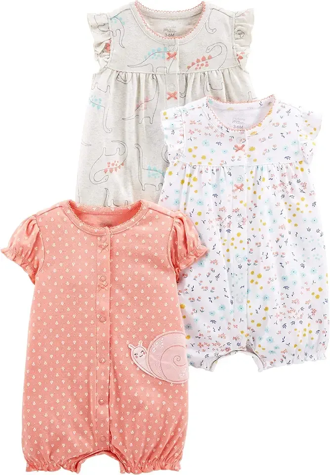 baby-boys 3-pack Snap-up Rompers