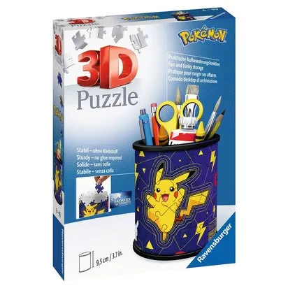 POKEMON - PUZZLE 3D POT A CRAYONS RAVENSBURGER Ref : 04024870
