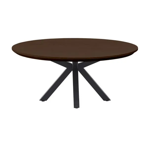 Salontafel Belvio 90 cm rond dark oak