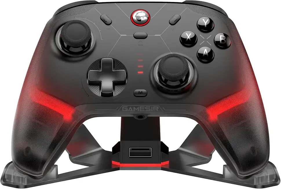 GameSir Cyclone 2 Wireless PC Controller,1000Hz,TMR Joysticks | Hall Effect & Micro 2-in-1 Triggers, PC Gaming Controller for PC/Android/Switch/Switch 2 with Charging Dock