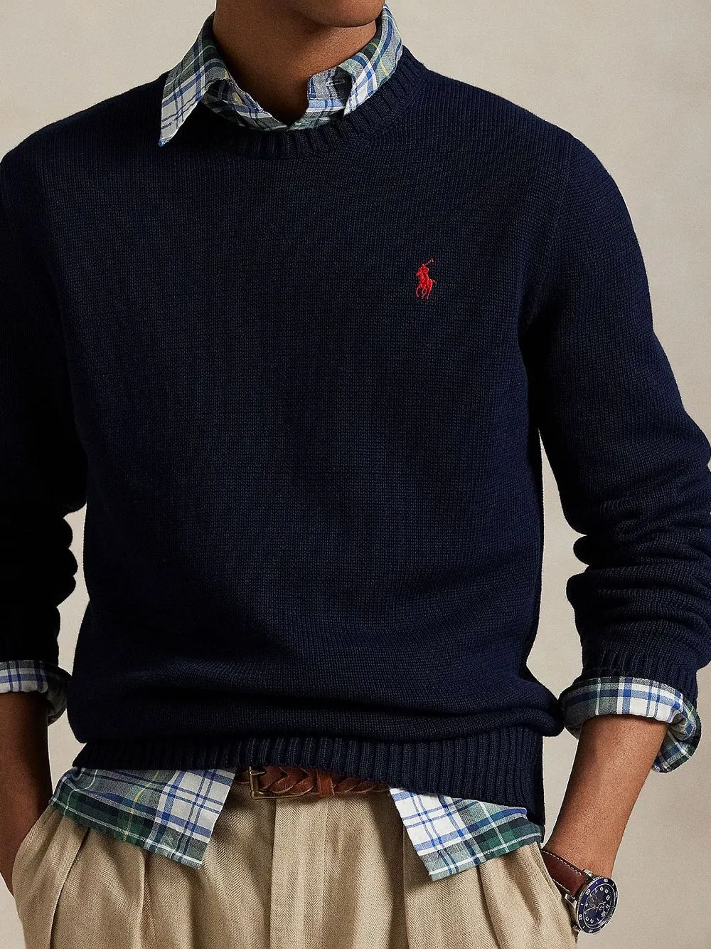 COTTON CREWNECK SWEATER