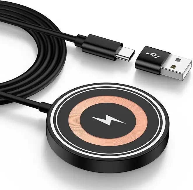Wireless Charger Samsung Magnetic Wireless Phone Charger Fast Charging Pad 15W for Samsung Galaxy S26 Ultra/S26+/S26/S25 Ultra/S25 FE/S25 Edge/S24 FE/S23/S22/S21/ Google PIXL 10a 10 Android Phone