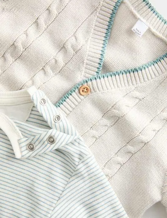 3-tlg. Peter Rabbit™-Outfit (0–3 J.)