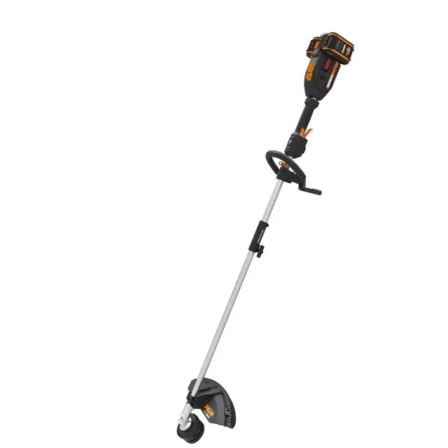 Decespugliatore a batteria brushless 20V in alluminio WORX Nitro WG186E impugnatura a P, lama in acciaio a 3 denti, batteria inclusa