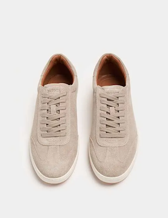 Suede Lace Up Trainers