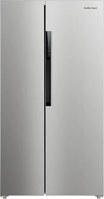 Hamilton Beach HBF1558 15.6 cu ft Counter Depth Full Size Refrigerator, Side Doors, Stainless