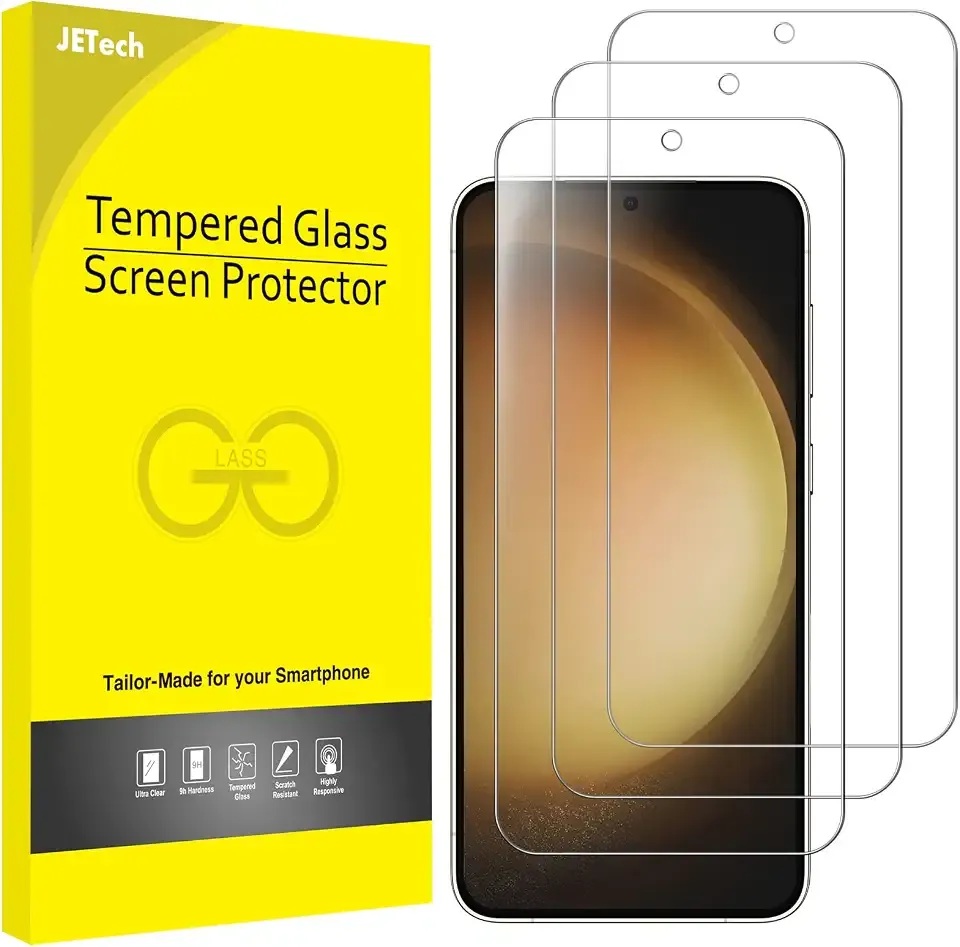 JETech Screen Protector for Samsung Galaxy S23, 3-Pack
