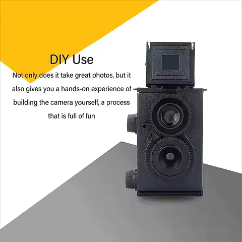 35MM Dual Lens TLR Film Camera DIY Classic Retro Double Reflex 135 Film Compatible Classic Film Camera for Photography