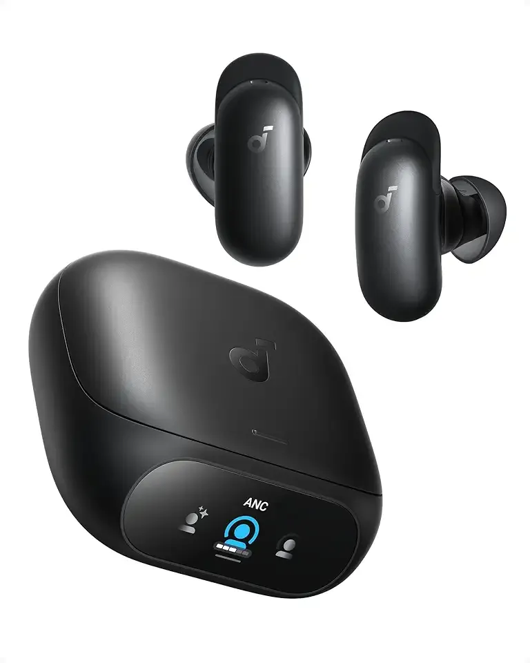 Soundcore Liberty 5 Pro,Guinness World Records-Certified Call Quality,Anker Thus™ AI Chip,Active Noise Cancelling Wireless Earbuds,Crystal-Clear Calls for Commute,Noisy Environments