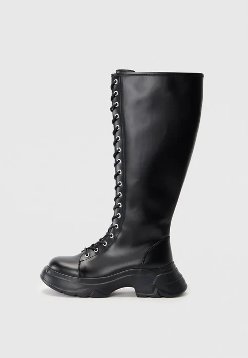 Even&Odd Wide Fit by Zalando Snørestøvler - black