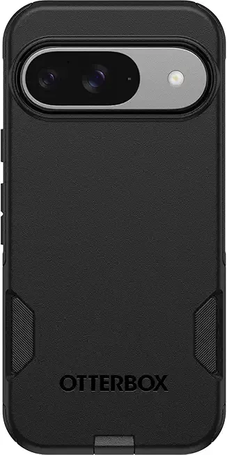 OtterBox Google Pixel 9 & 9 Pro Commuter Series Case - Black, Ultra-Sleek, Wireless Charging Compatible, Raised Edges Protect Camera & Screen