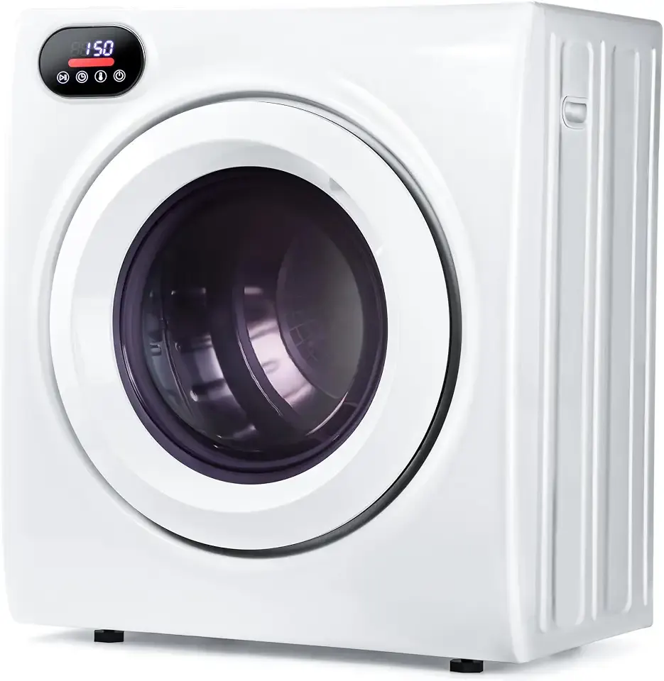 Euhomy 2.65 Cu.Ft Portable Dryer with Exhaust Hose, Clothes Dryer with Four Functions, 1400w Dryer Machine with Stainless Steel Drum, Suitable for Apartments, RVs, Gym