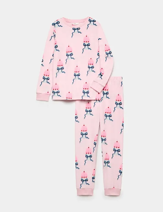 Graphic Fleece Pyjama Set