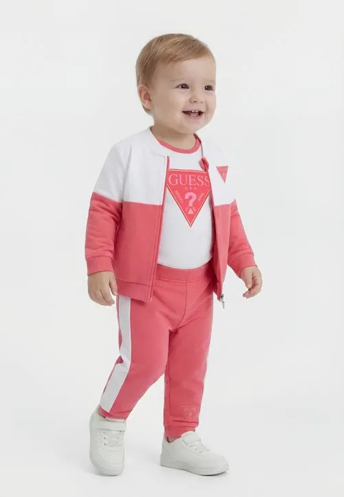 BABY ACTIVE ZIP UNISEX SET - Babygaver - juicy pink