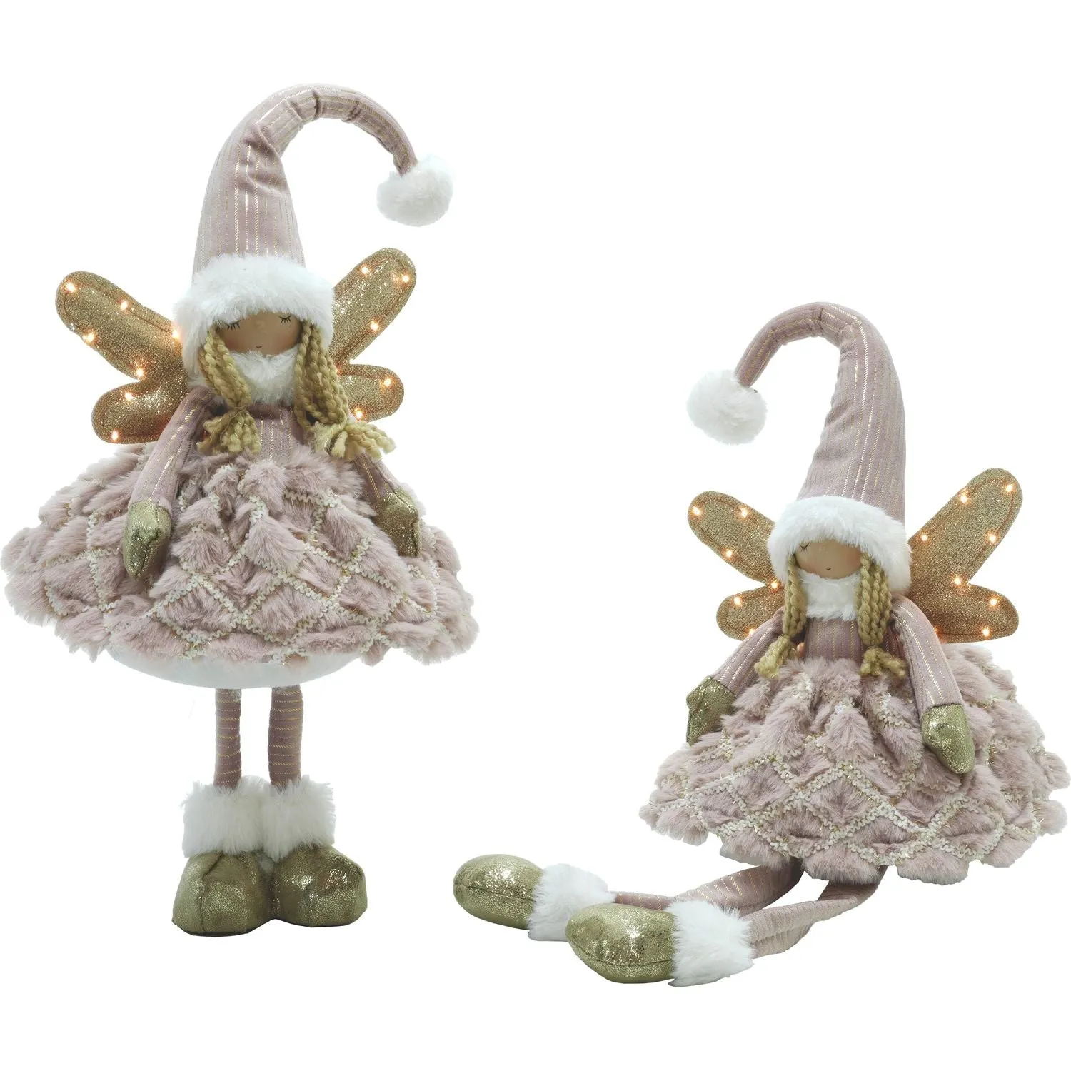 Angelo Luminoso con cappello Rosa