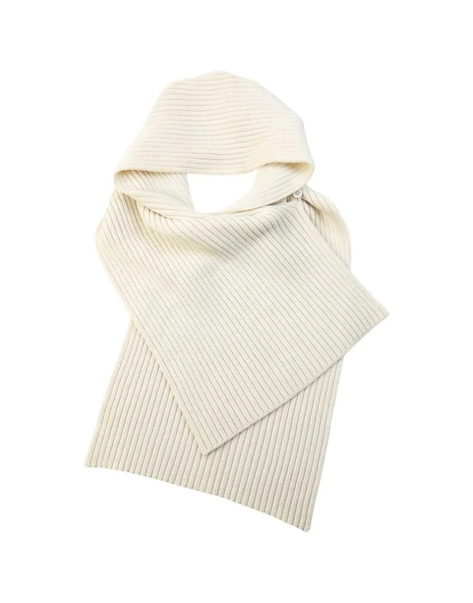 Vintage 90s Yohji Yamamoto Ribbed Knit Scarf