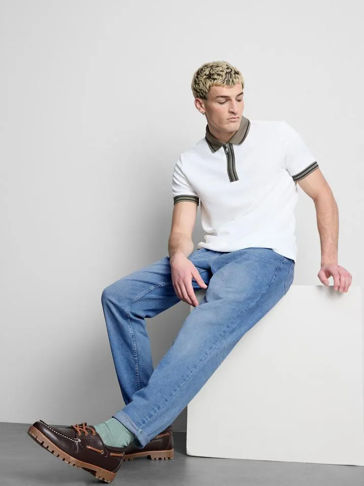 Jean slim taille mi-haute